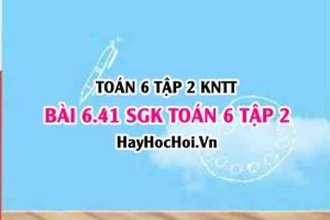 Bài 6.41 SGK Toán 6 tập 2 Kết nối tri thức